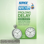 تصویر کاندوم 12 عددی بسیار نازک تاخیری مدل پرو لانگ دیلای ناچ کدکس Nach Kodex Prolong Delay Condom 12pcs