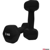 تصویر دمبل ایروبیک رکورد وزن 3 کیلوگرم بسته 2 عددی aerobic dumbbells 3 kg