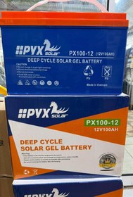 تصویر باتری یو پی اس 12 ولت 100 آمپر ژل اسید PYX (محصول ویتنام) 