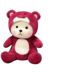 تصویر عروسک خرسی طرح استیج - سرخابی 
