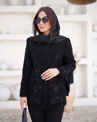 تصویر مانتو زنانه نگار سایز ۵۶ کرپ 