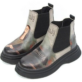 تصویر نیم بوت دندی طرح Monalisa مونالیزا 