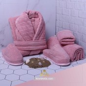 تصویر حوله عروس و داماد نیم ست مدل 1212 