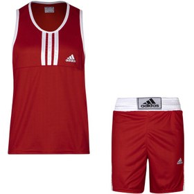 تصویر ست تاپ و شلوارک ورزشی مردانه مدل rd 2020 - قرمز - XL 