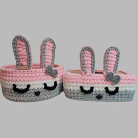 تصویر سبد اسباب بازی کودک طرح کج راه کد 120مجموعه 2 عددی 