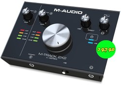 تصویر کارت صدا با کیفیت M-Audio M-Track 2X2c - کارکرد در حد نو 