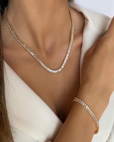 تصویر گردنبند تنیسی درشت 