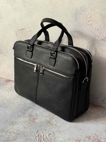 تصویر کیف اداری تمام چرم طبیعی گاوی فولتر ( مدل بیزینسی) - 200 Business leather office bag