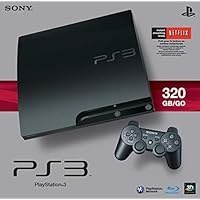 تصویر کنسول سونی پلی استیشن 3 باریک 320 گیگابایتی زغالی مشکی (تجدید شده) Sony PlayStation 3 Slim 320 GB Charcoal Black Console (Renewed)