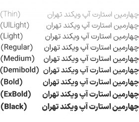 تصویر دانلود مجموعه فونت ایران سنس 