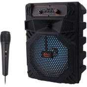 تصویر اسپیکر بلوتوثی سینگ ای ZQS808 + میکروفون Sing-E ZQS808 Wireless Speaker