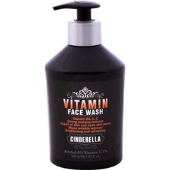 تصویر ژل شستشو (فیس واش) صورت ویتامینه سیندرلا حجم۵۰۰میل Cinderella vitamin face wash