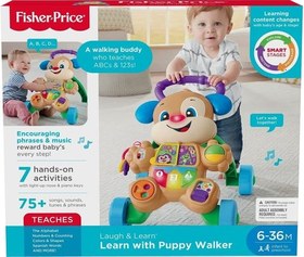 تصویر واکر آموزشی هاپو کوچولوی Fisher Price مدل آبی 