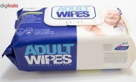 تصویر دستمال مرطوب دافی مدل Adult Wipes بسته 100 عددی ا Dafi Adult Wipes 100pcs دستمال کاغذی