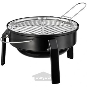 تصویر باربیکیو زغالی قابل حمل مشکی ایکیا مدل IKEA KORPÖN تحویل 29 روزه IKEA KORPÖN portable charcoal barbecue black