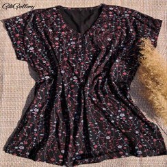 تصویر تیشرت تریکو طرح گل 