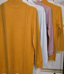 تصویر بلوز بافت خردلی گپ 