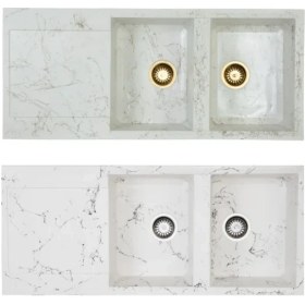 تصویر سینک گرانیتی لیگوریا مدل راک درجه 1 توکار مواد ترکیه ای تنوع رنگ 