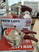 تصویر زودپز نیولند NL-2915-RD ظرفیت ۸ لیتر با بدنه استیل ضد زنگ 