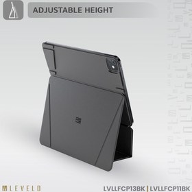 تصویر قاب آیپد پرو 13 اینچ 2024 برند لِوِلو مدل لاکسرا فولیو Levelo Luxora Folio Case for iPad Pro 13 2024 