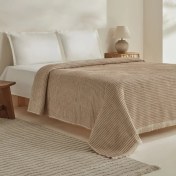 تصویر پتو دو نفره کاراجاهوم سیون بژ 