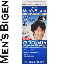 تصویر رنگ مو مردانه ساخت ژاپن Men’s Bigen One Push 6A 