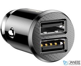 تصویر شارژر فندکی باسئوس مدل CCALL-ML01 دو پورت ۳.۱ آمپر 