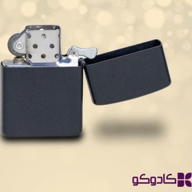 تصویر فندک طرح زیپو مشکی با چاپ دلخواه 
