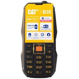 تصویر گوشی کاترپیلار CAT B35 ضد ضربه دوسیم کارت، ریجستری شده - مشکی cat b35 dual sim mobile phone