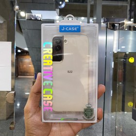 تصویر قاب شفاف برند J-Case برای گوشی سامسونگ S22 