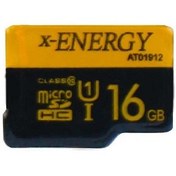 تصویر کارت حافظه‌ microSDHC ایکس انرژی مدل IPM کلاس 10 استاندارد U1 سرعت 80MBps ظرفیت 16 گیگابایت 