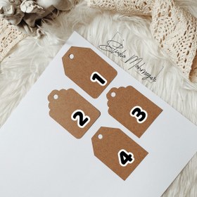 تصویر تگ خام کد 109 ( بسته 25 عددی ) 