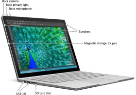 تصویر سرفیس بوک 1 مایکروسافت استوک 13 اینچ Core i5-8GB-256GB Microsoft Surface Book 1 CPU: i5 6300U | Ram:8GB | SSD:256GB M2 | VGA: 1G Nvidia