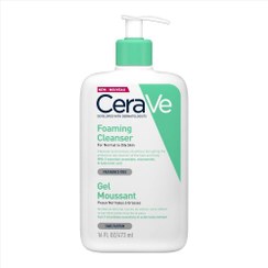 تصویر ژل شستشوی صورت سراوی پوست نرمال و خشک در حجم 457 میلی لیتر Cerave Foaming Cleanser for normal to Dry skin 457 ml