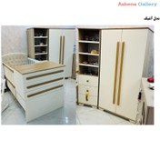 تصویر تخت خواب کودک گالری چوب آشنایی مدل Ash-Varia سایز ۱۸۵ × ۹۲ 