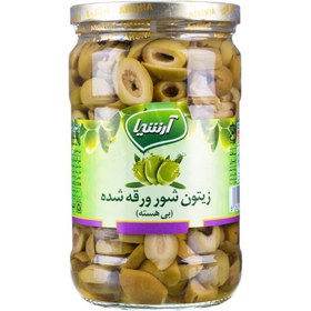 تصویر آرشیا زیتون شور اسلایس660 گرمی 