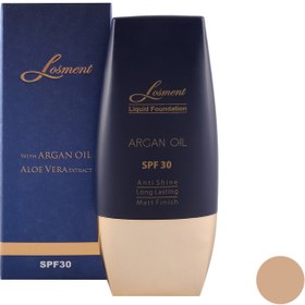 تصویر کرم پودر لوسمنت SPF30 حاوی روغن آرگان و آلوئه ورا شماره L225 حجم 30 میلی لیتر Losment Cream Foundation with Argan Oil and Aloe Vera L225 SPF30 30ml