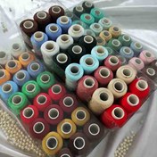 تصویر قرقره نخ سردوز رنگی 