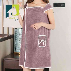 تصویر حوله حمام دور پیچ 