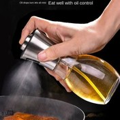 تصویر ظرف روغن ریز خمره ای ۲۰۰ میل اسپری دار 