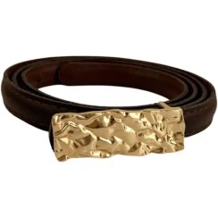 تصویر کمربند زنانه گلدن راک قهوه ای 