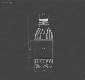 تصویر بطری ۲۵0سی سی گرد B17 