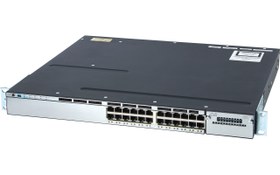 تصویر سوییچ سیسکو مدل WS C3750X 24P S استوک Switch Cisco WS C3750X 24P S 24Port Stock