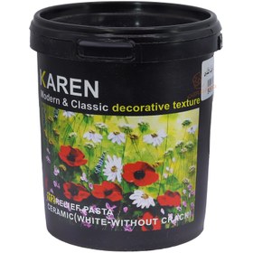 تصویر خمیر تکسچر سرامیک کارن حجم 1 کیلوگرم Karen Faux texture Acrylic 1kg