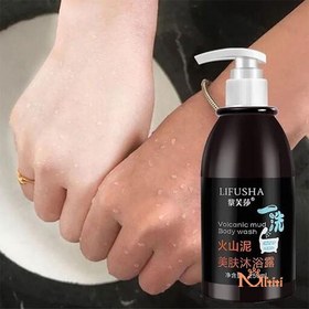 تصویر شامپو سفیدکننده بدن لیفوشا Lifusha volcanic mud body wash