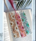 تصویر بوکمارک - گل بابونه طبیعی / سرخابی / بیرنگ 