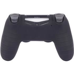 تصویر روکش دسته بازی PS4 طرح Barcelona مشکی زرد PS4 CONTROLLER COVER