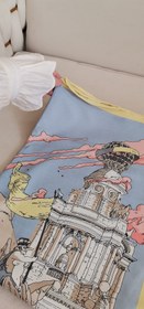 تصویر روسری ابریشم توییل طرح تروا 