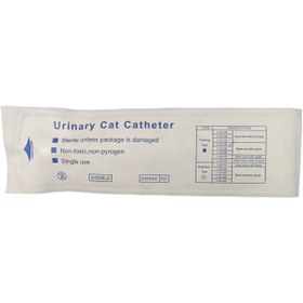 تصویر سوند ادراری گربه سایز 1 استایت دار Cat Catheter with stylet open end 3FR/1.0*130mm