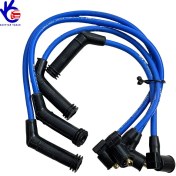 تصویر وایر شمع تقویتی پراید زیمنس سر سیم برنج کابل 8 بوبین‌دار ابریشمی 